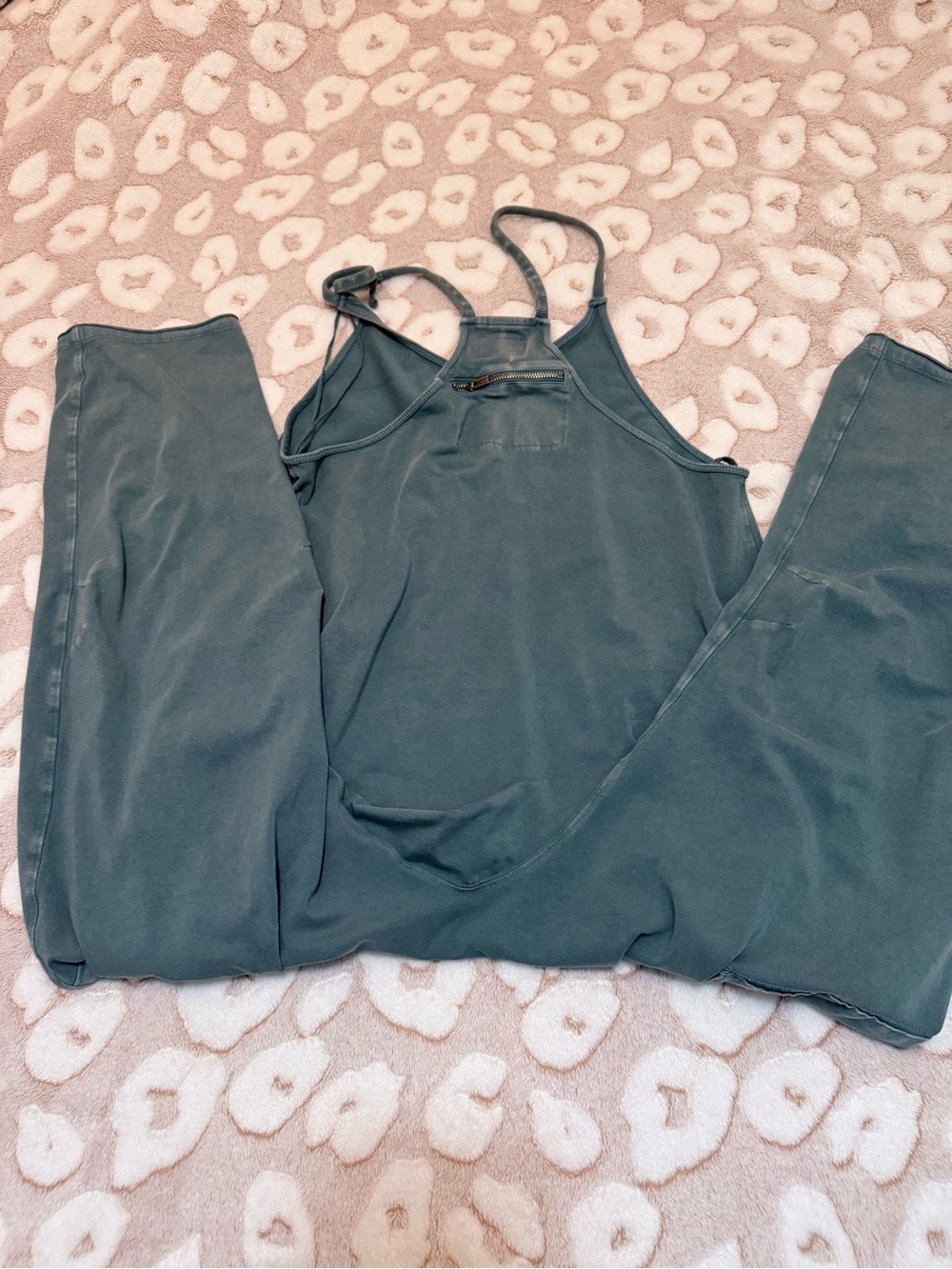 Free People Olive Green Slouchy Pocket Overalls - Picture 7 of 7